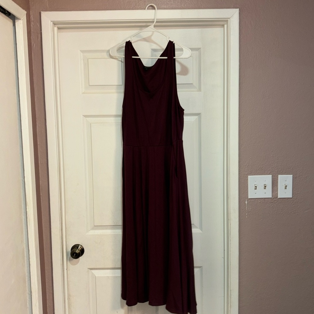 Torrid midi skater tank dress with pockets